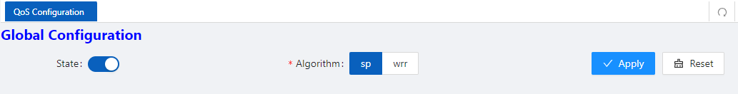 Port Ratelimit configuration