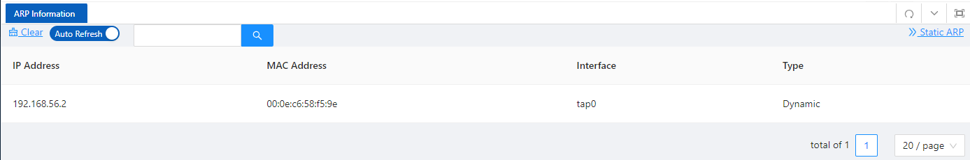 DO Configuration page